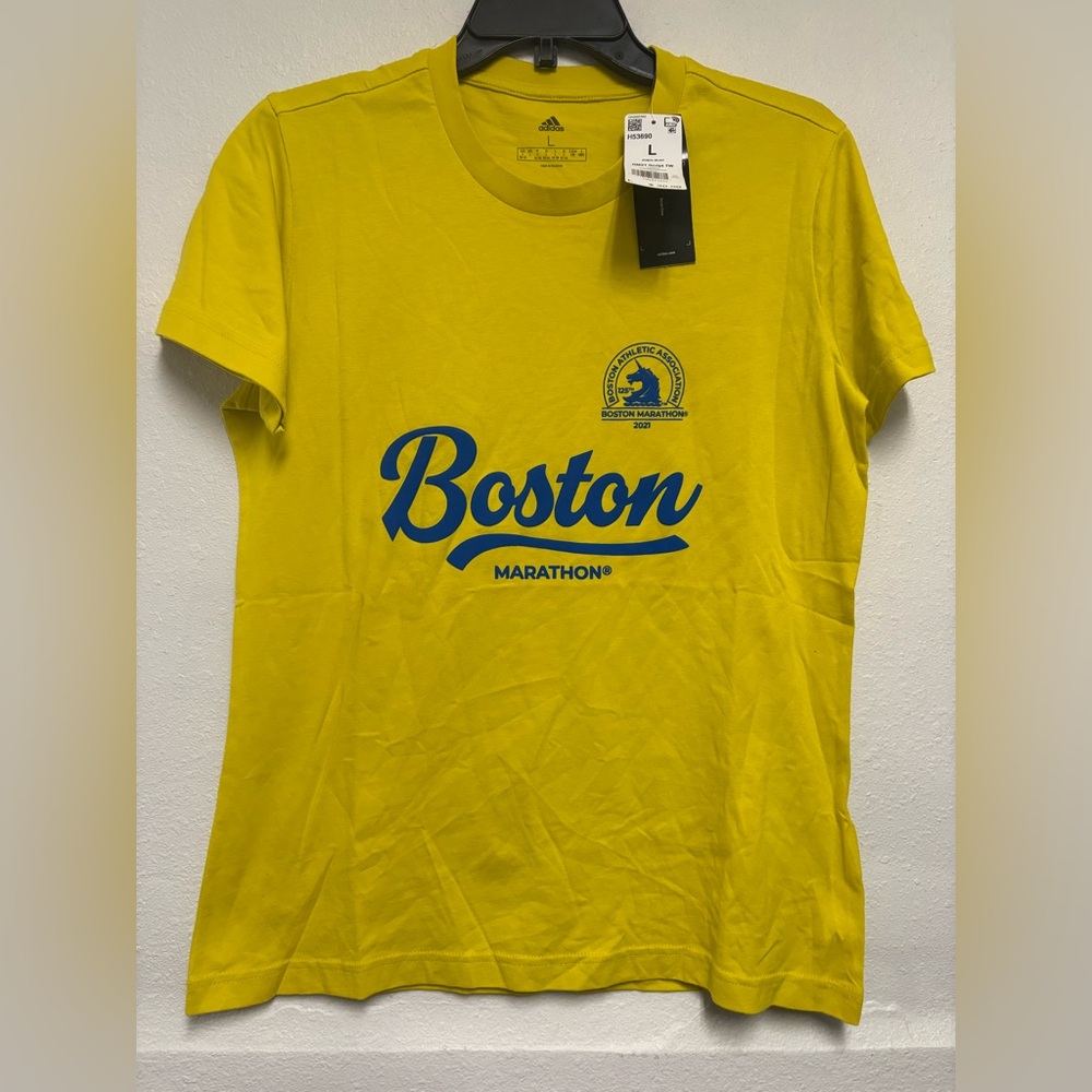 adidas Women BOSTON MARATHON 2021 T-SHIRT #104